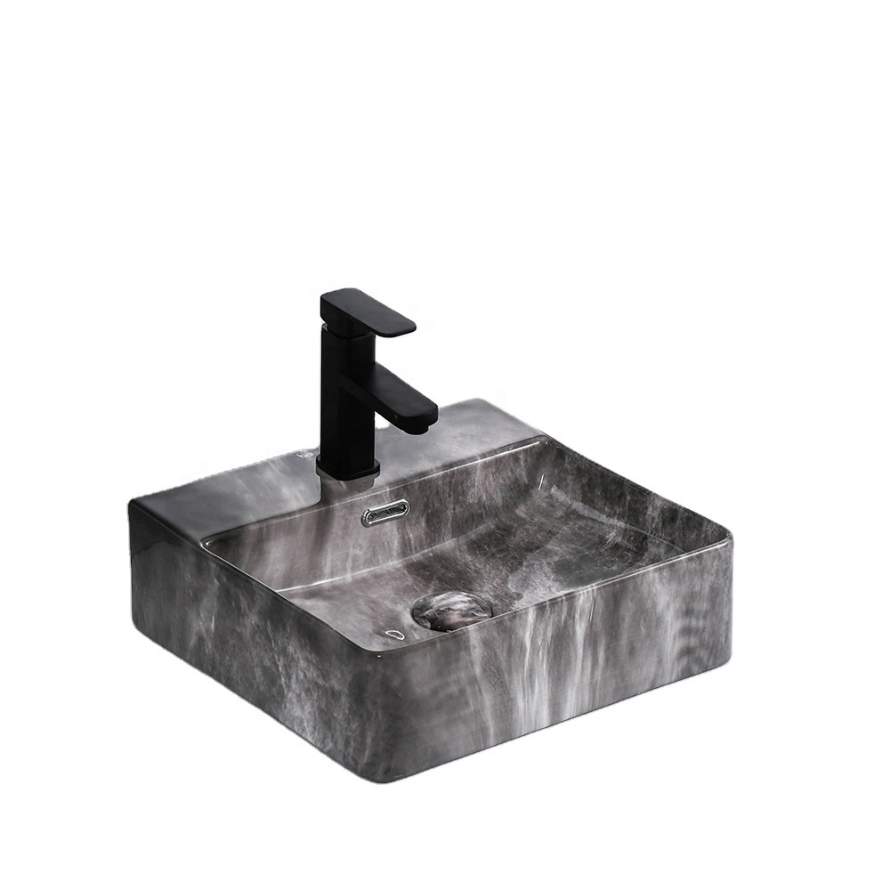 Modern Designs Square Marble Stone Bathroom Sink