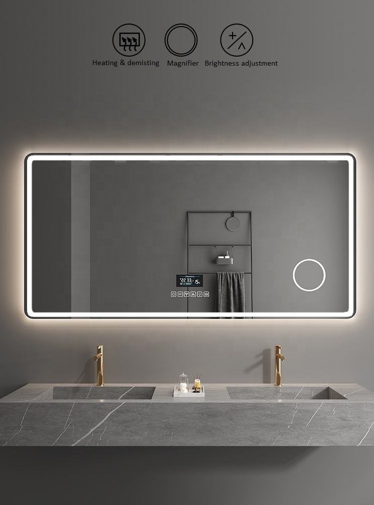 Magnifying Makeup mirror 360 degree Rotation 10X magnifying Bathroom shower vanity mirror with light powerful Suction cup