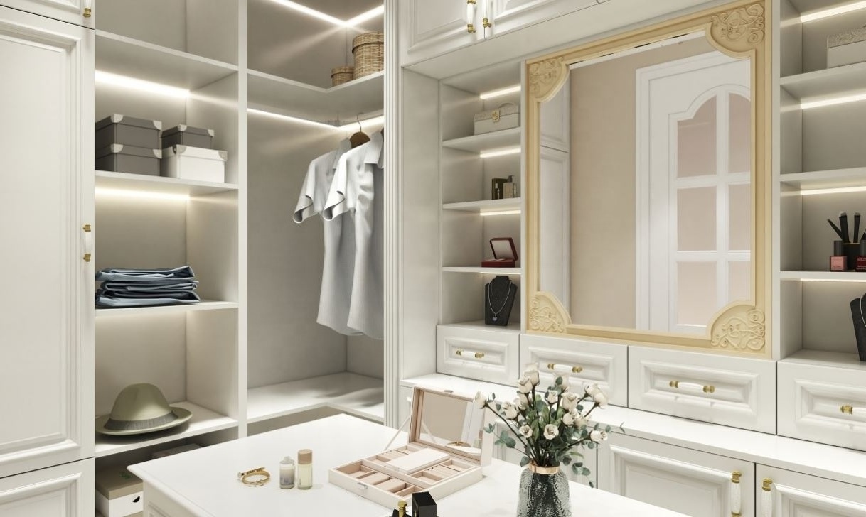 Fashion Design Bedroom Furniture White Wardrobe Closet Armoire