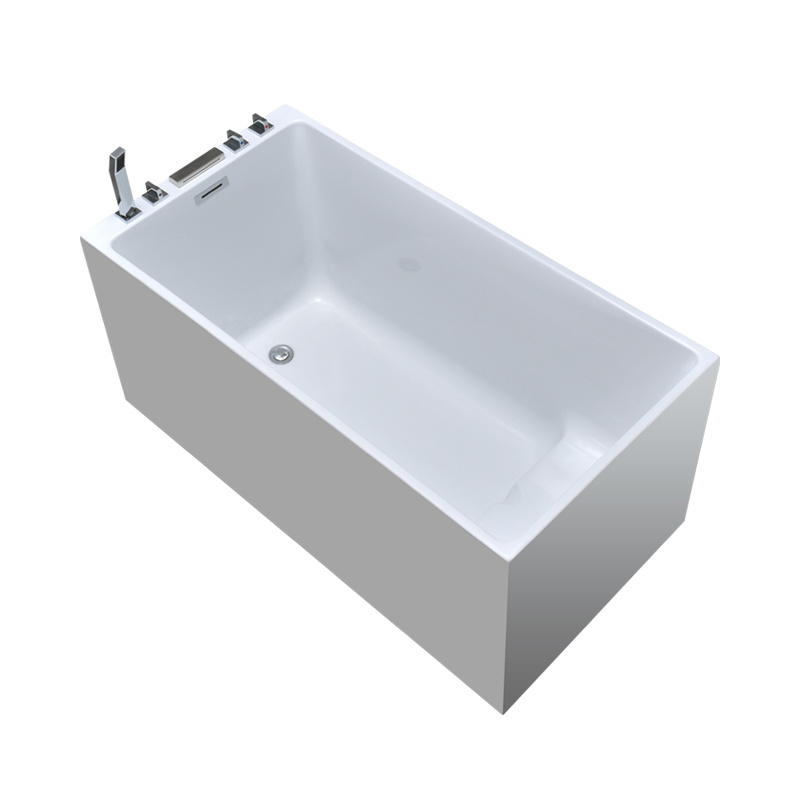 IMPERO Economic Hotel Bathroom Shower Freestanding Baby Bath Tub Deep Resin Acrylic Bathtub