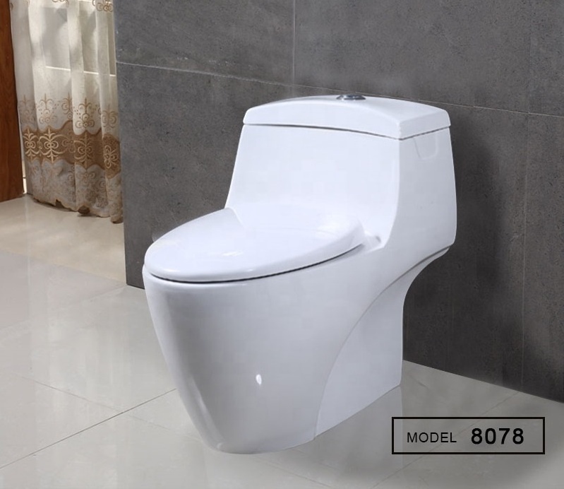 Factory Direct Sale Big Luxury 5 Star Hotel Type High Quality White Power Flushing One-Piece Toilet for sale