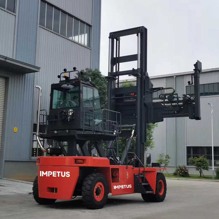 Chinese Container Lifter 9 ton empty 10 ton forklift 7 high container handler for sale with visual reversing radar