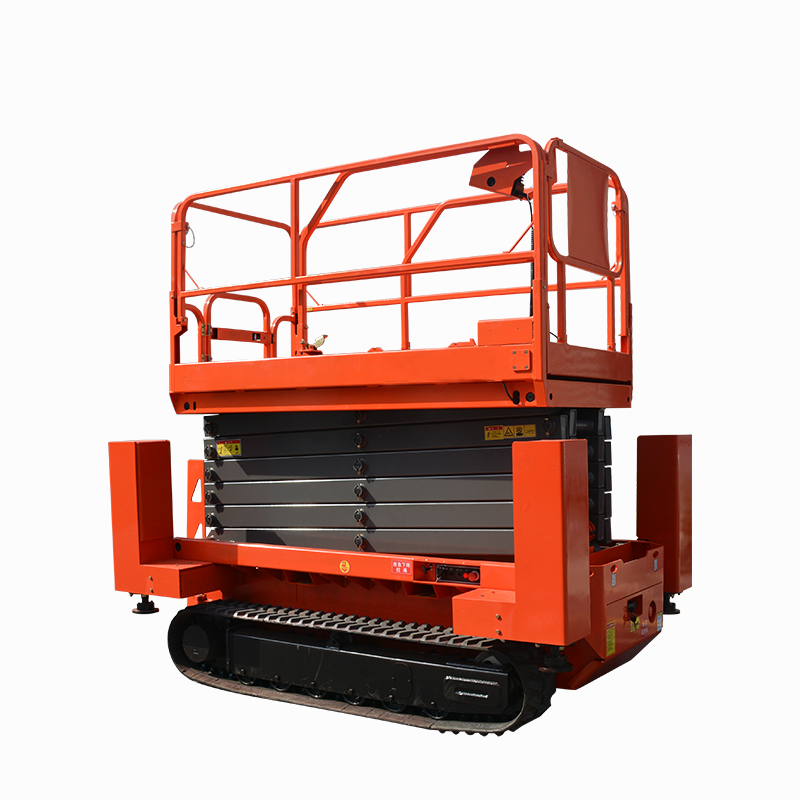 Hydraulic Crawler Scissor Lift Working Platform Rough Terrain Personal Track Electric Scissor Lift