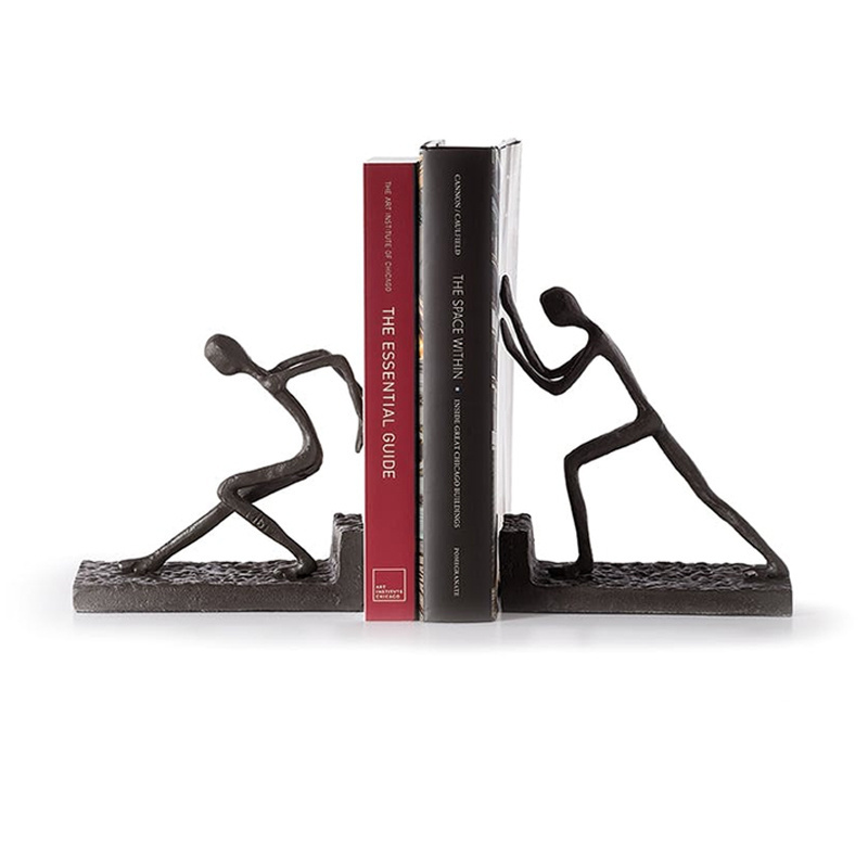 Figure Book Ends Onyx Marble Multi Colors Figure Shape Bookends Original Arts & Gift