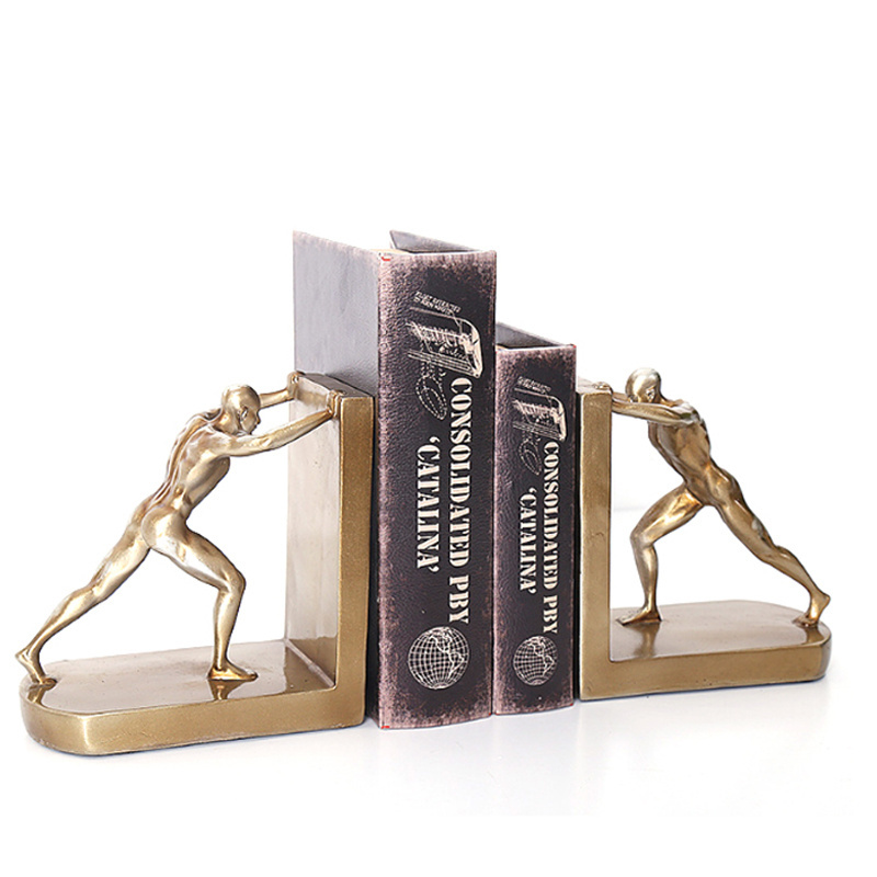 Figure Book Ends Onyx Marble Multi Colors Figure Shape Bookends Original Arts & Gift