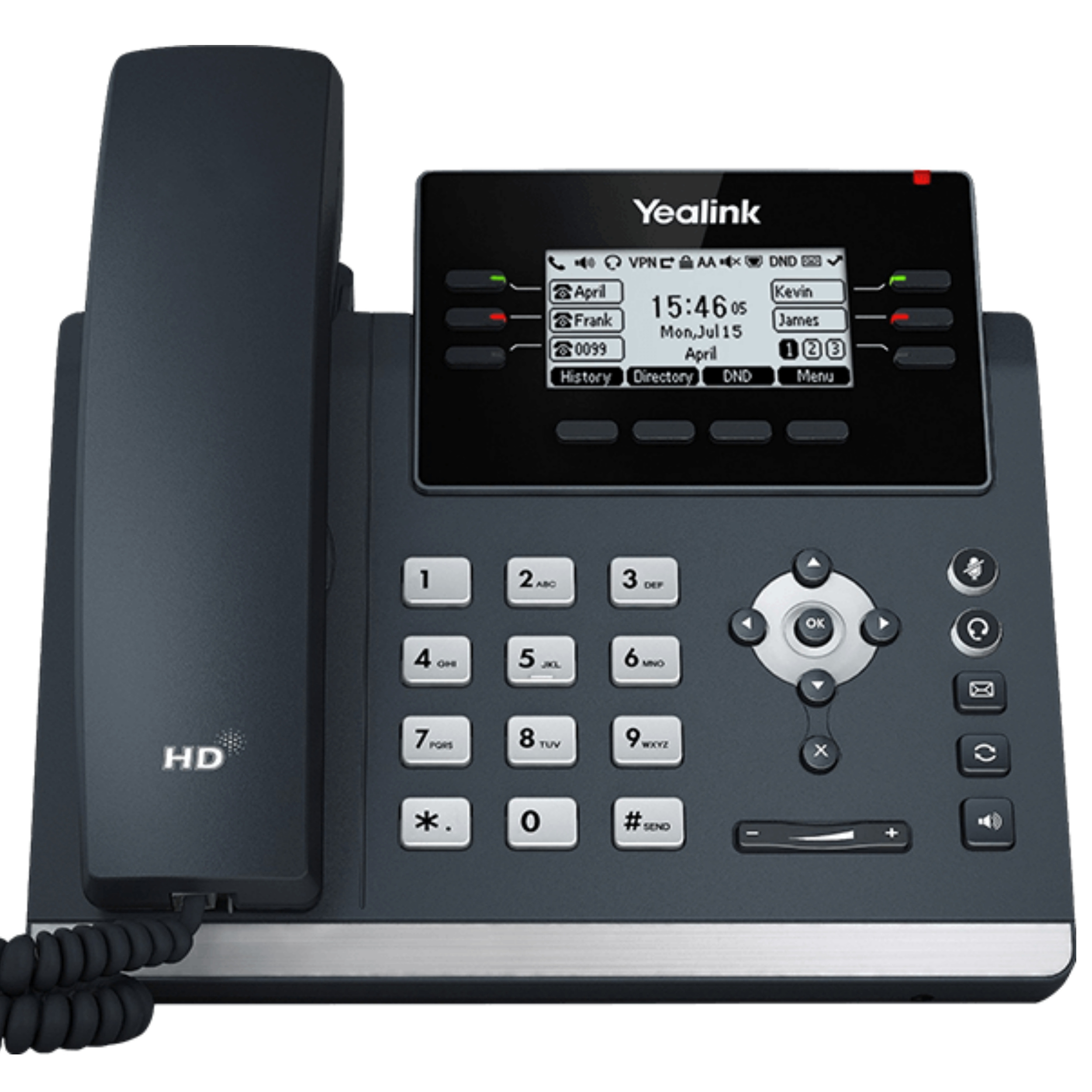 Yea-link T42U HD Voice 3-Line VoIP IP POE Speaker Phone