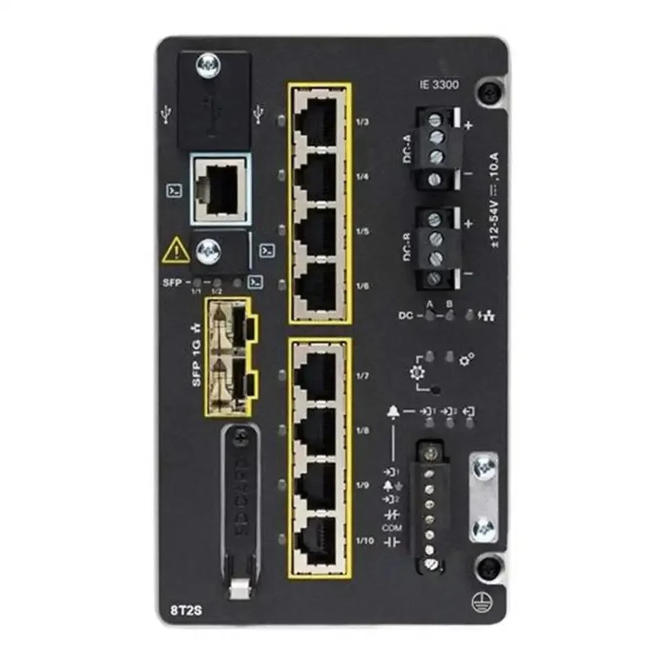 IE-3300-8P2S-E Original New in Stock 8 GE PoE+ and 2 GE SFP Modular Network Essentials Industrial Switch