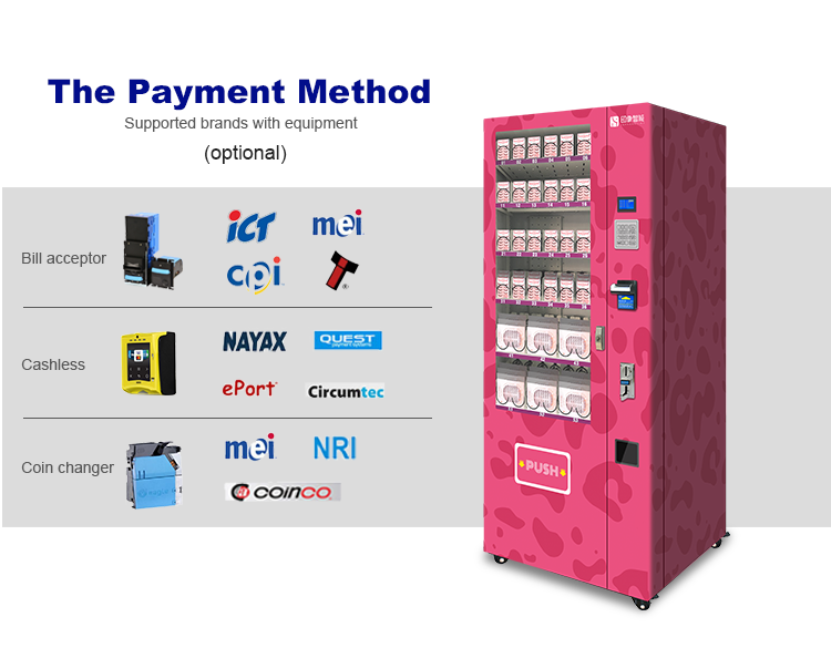 Popular Vending  Care Perfume Products Vending Machine Makeup Combination Vending Machine Beauty Coin Operated Machine