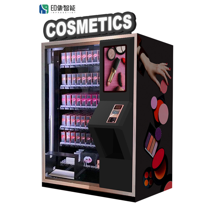 imt Custom Lashes Hair Beauty Cosmetic Pink Vending Machine for press on nail nail art items in airport