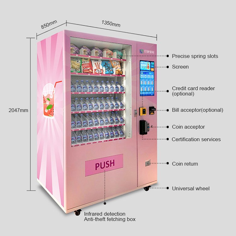 IMT Popular Vending Machine Use Snack Drinks Soda Vending Machine With Payment System