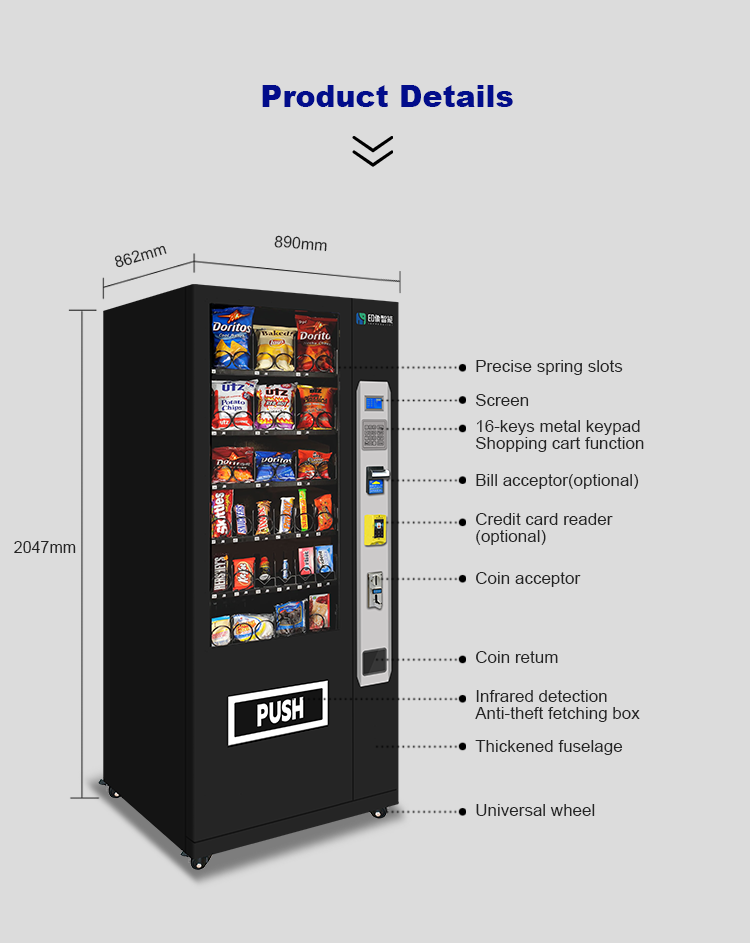 IMT  Large Capacity Automated Cold Water Bottled Water Coin Operated Vending Machines For Sale