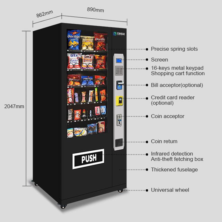 IMT Coin Bill Operated Automatic Stationery and Dry Product Vending Machine Electronic,vending Machines CE Approval