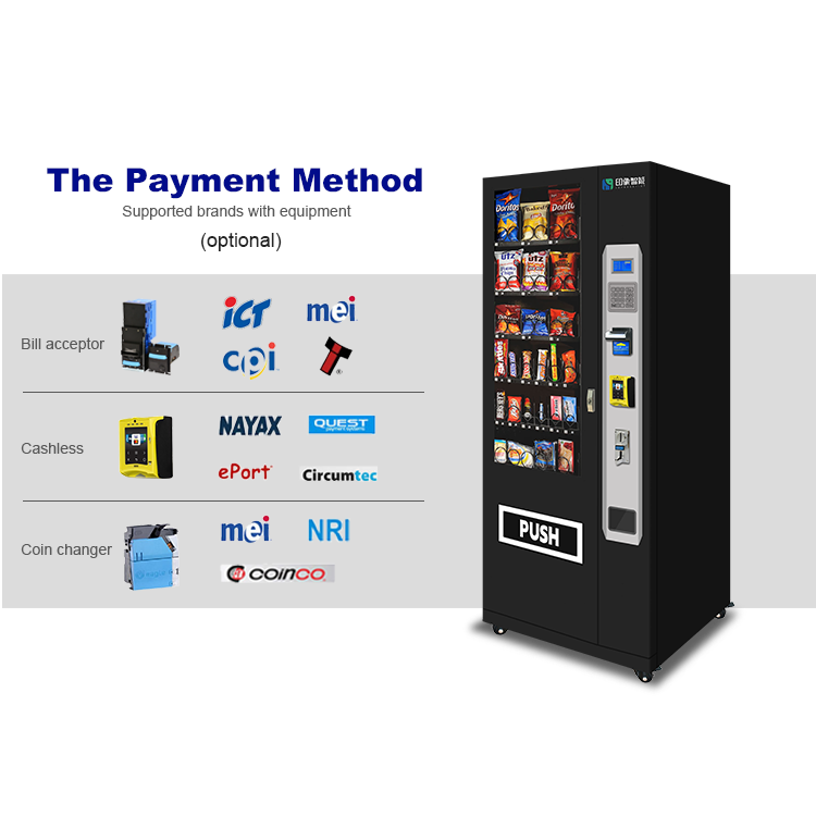 IMT  Large Capacity Automated Cold Water Bottled Water Coin Operated Vending Machines For Sale