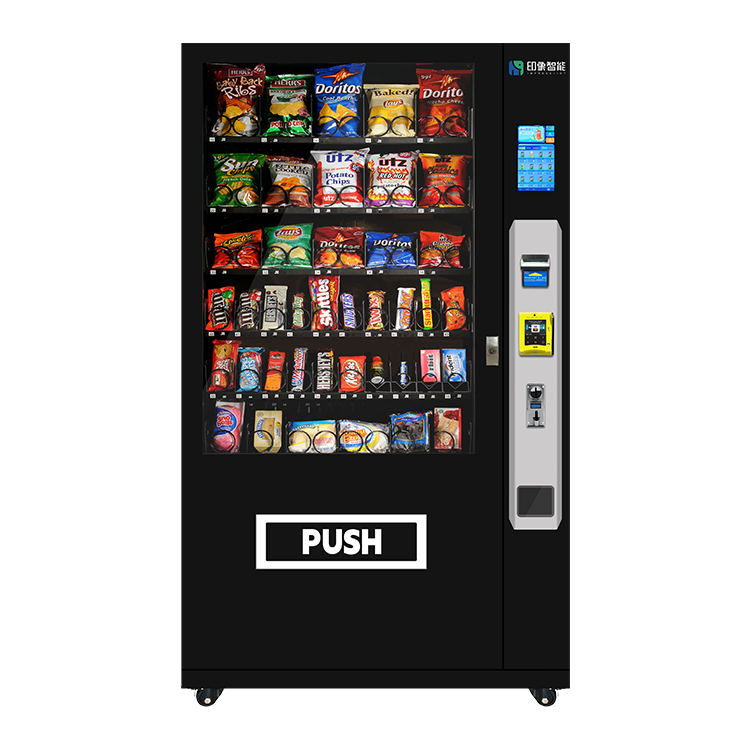 Hot Selling Combo Vending Machine  Small Vending Machine Sale For Foods And Drinks Digital Combo Black Vending Machines