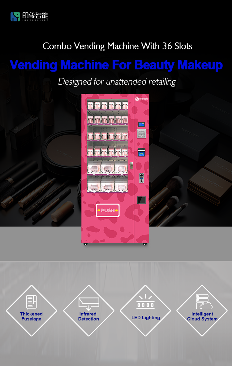 Popular Vending  Care Perfume Products Vending Machine Makeup Combination Vending Machine Beauty Coin Operated Machine