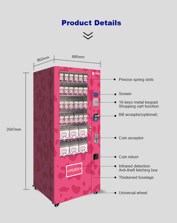 Popular Vending  Care Perfume Products Vending Machine Makeup Combination Vending Machine Beauty Coin Operated Machine