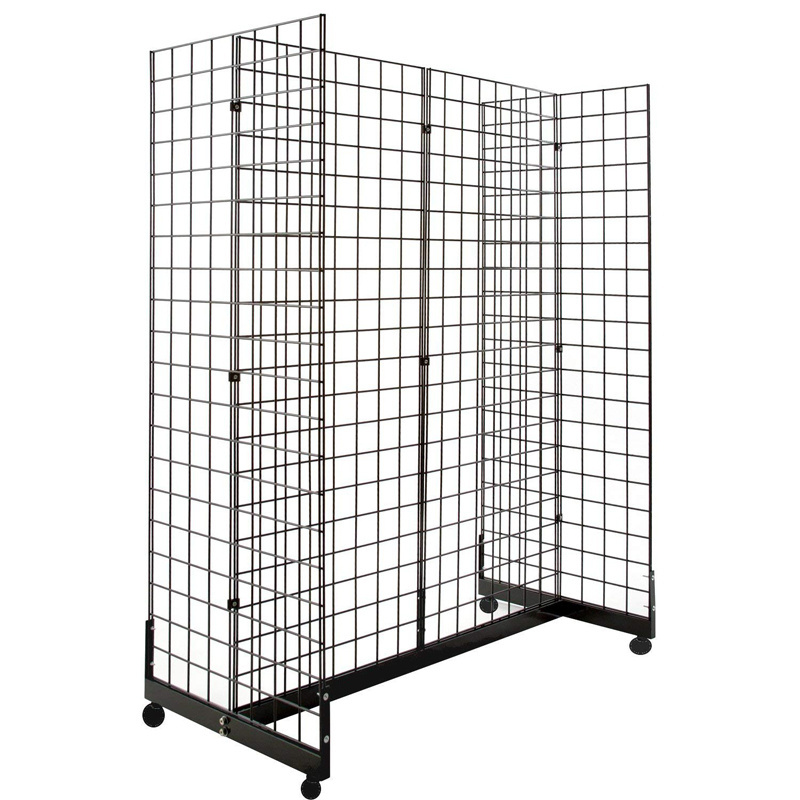 Wholesale Metal display rack wire mesh gridwall panels display rack Metal Gridwall Wire Mesh Grid Wall Panel