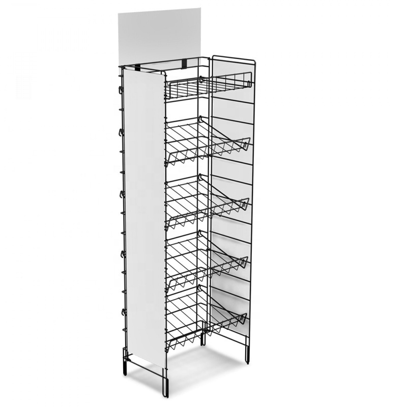 Custom floor standing metal display rack soft drink bottle rack cola soft drink display storage rack