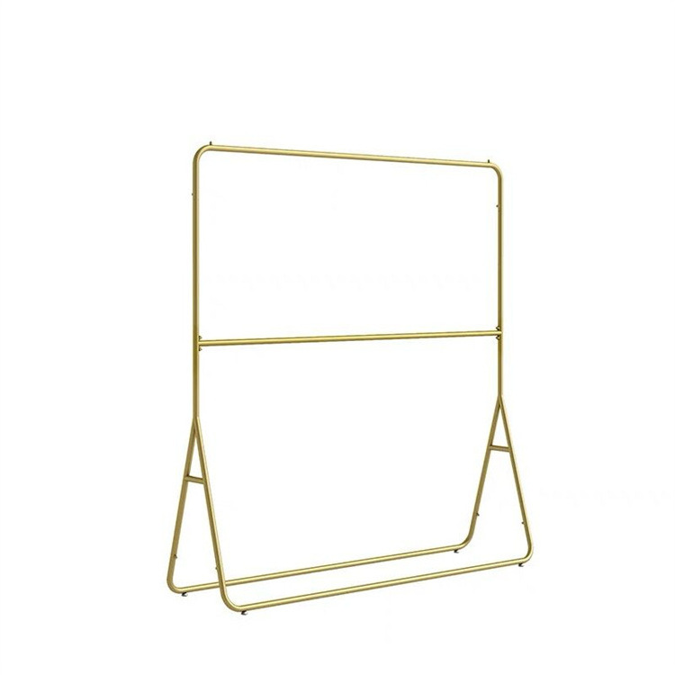 Garment kids clothes shops toddler gold metal display stand clothes display rack for kids clothes