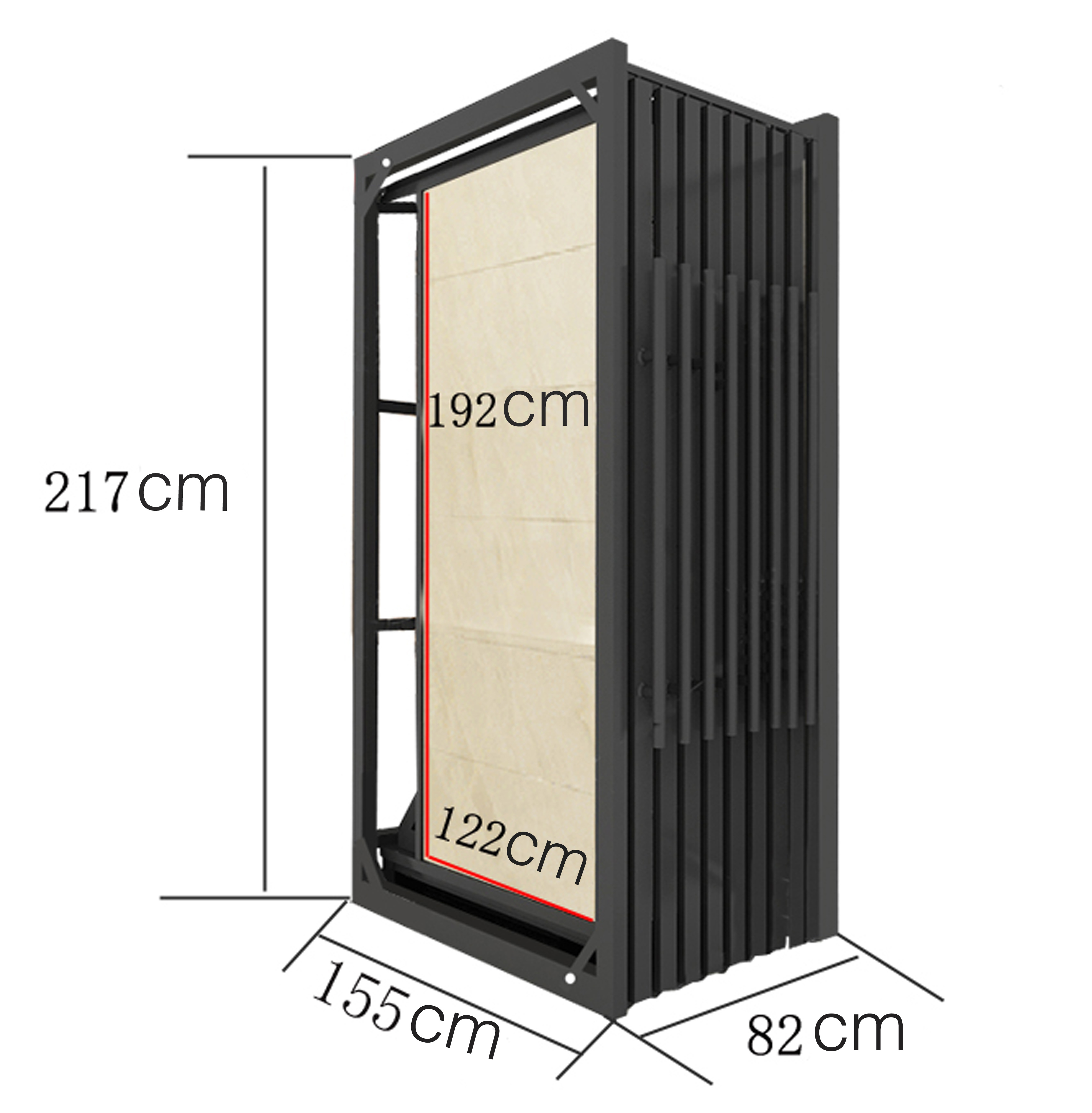 Tile Showroom Shop Metal Sliding Display Rack Ceramic Stone Granite Tile Marble Sample Display Rack