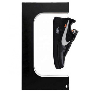 Wholesale Shoes Magnetic Floating Led Lighting Levitating Shoe Display Stand Hiking Shoes Display Racks with LED Light