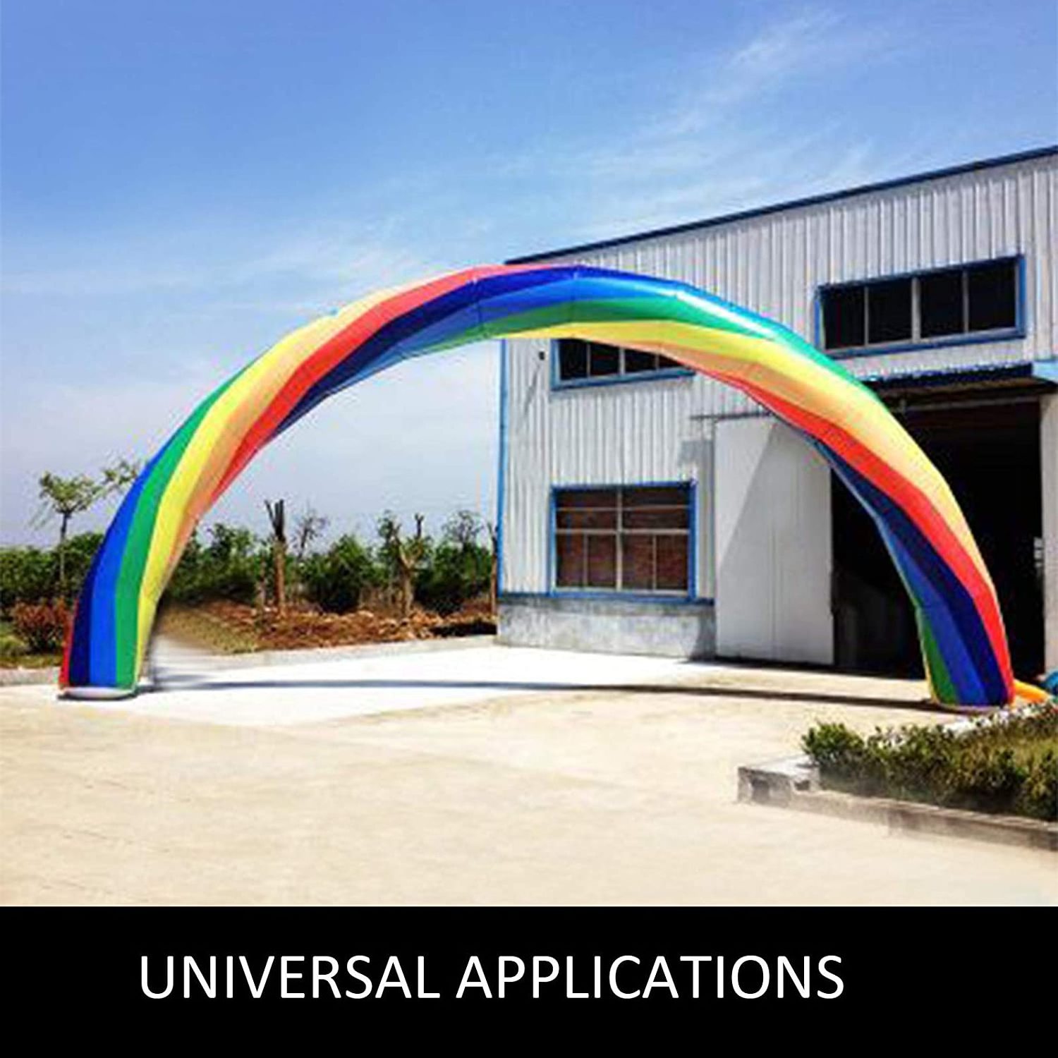 Customized events rainbow color inflatable advertising sign custom inflatable balloon arches