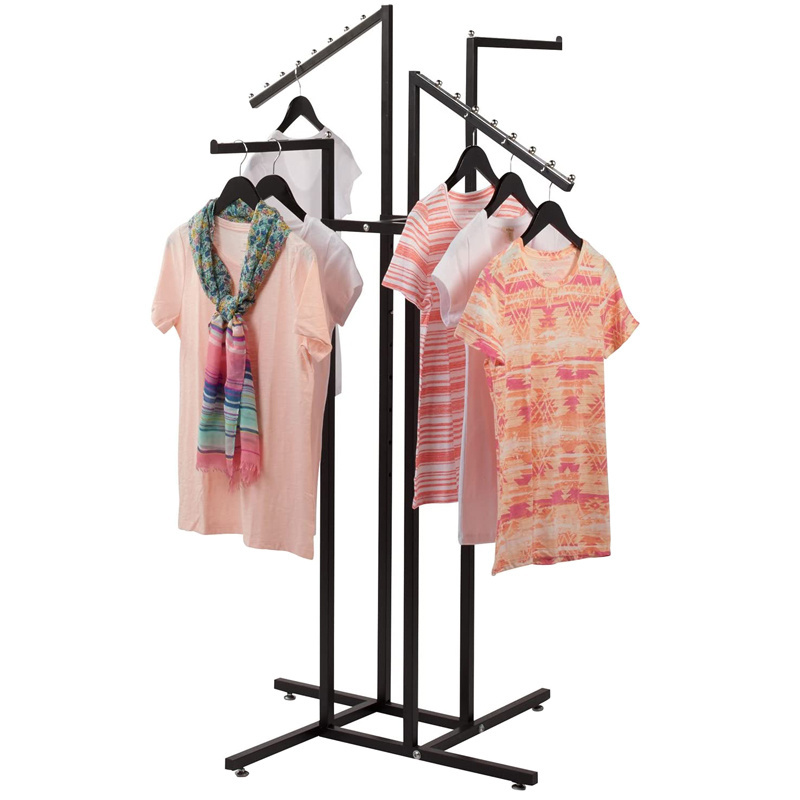 Fashion Metal Shelf  T Shirt Clothes Store Display Rack Stand Garment Rack Organizer Clothing Store Display Rack