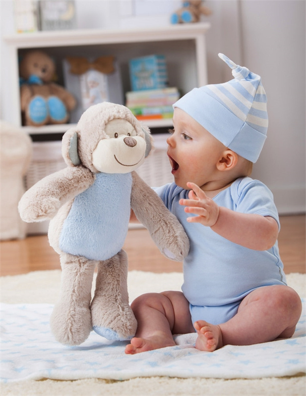 super soft baby plush animal toy with blanket