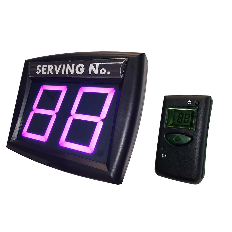 VIOLET QUEUE MANAGEMENT SYSTEM queue number display system with remote control  led number call system for bank hospital shop