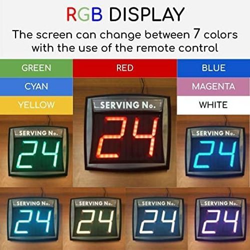 VIOLET QUEUE MANAGEMENT SYSTEM queue number display system with remote control  led number call system for bank hospital shop