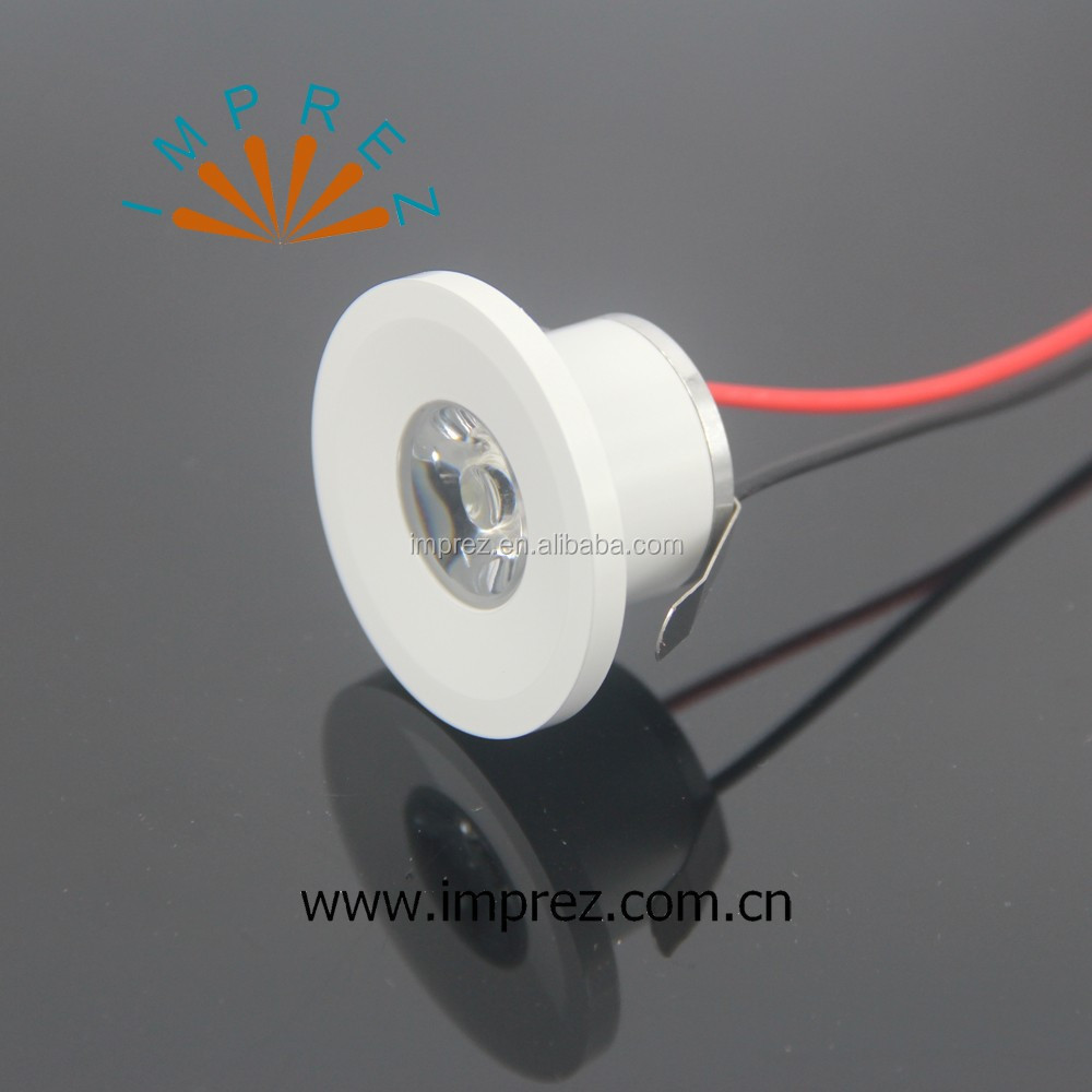 1W LED Mini Spotlight 15mm Cutout Recessed Lighting DC3V/12V IP65 Home Kitchen Ceiling Light 30D/120D Beam Angle Dropshipping