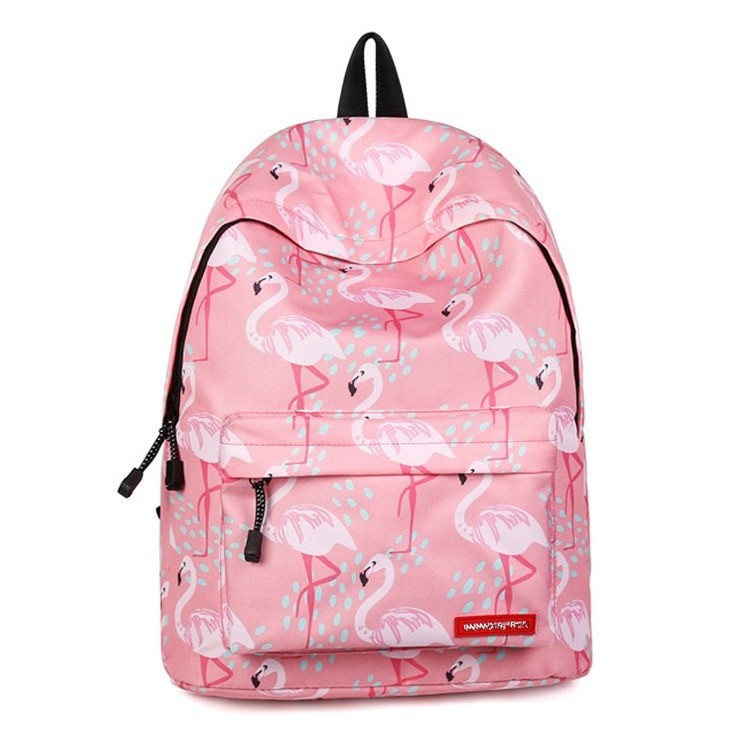 Flamingo backpack cute mini backpack rPET recycled material cartoon school bag kids book bag