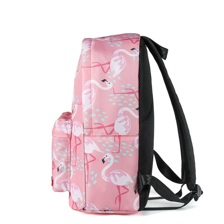 Flamingo backpack cute mini backpack rPET recycled material cartoon school bag kids book bag