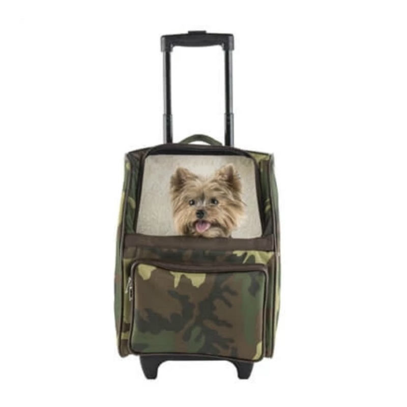 pet backpack wheels rolling pet carrier trolley dog carrier