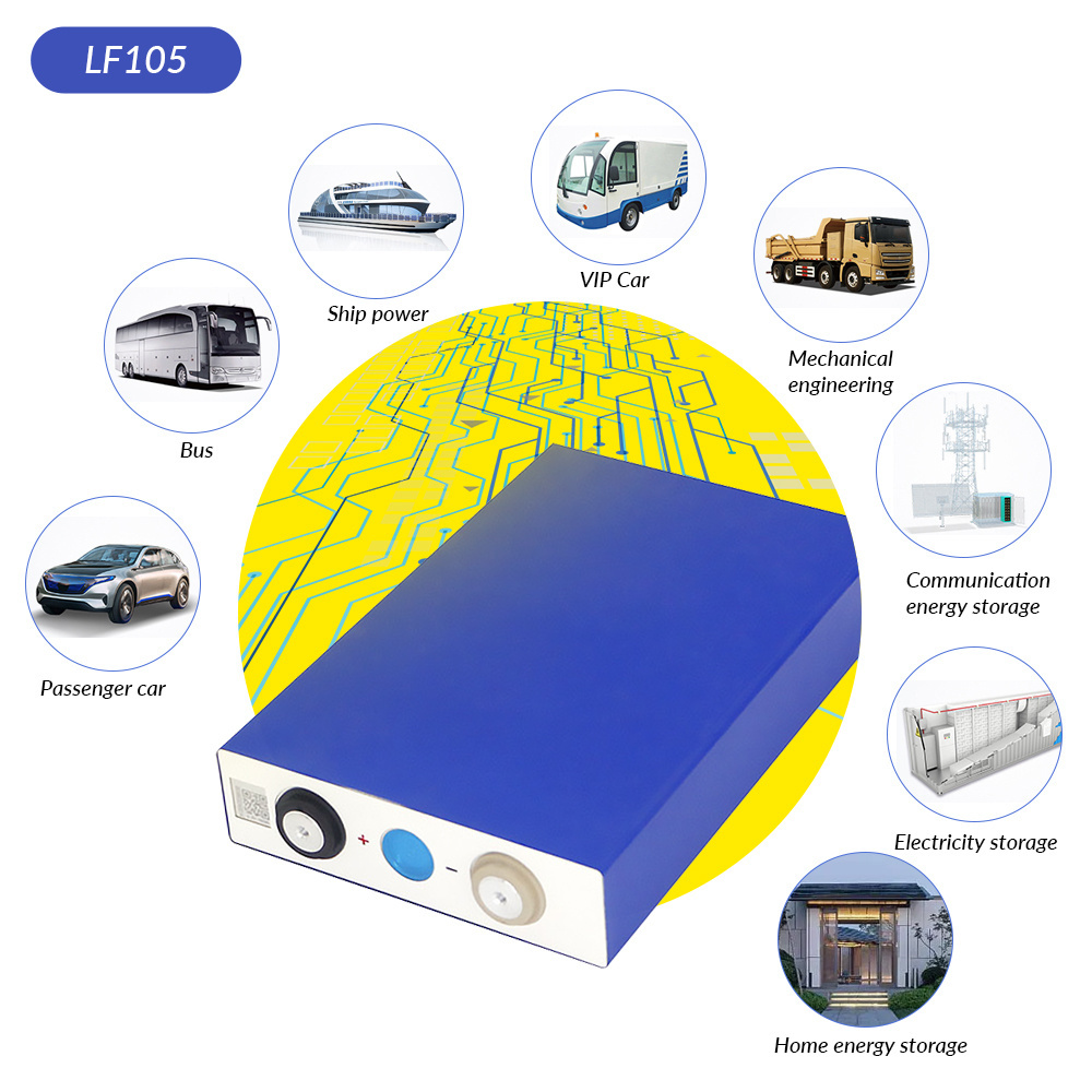 5year warranty Lithium Phosphate Lifepo4 105ah Battery Bateria De Litio Lithim 105Ah 3.2v 12v 100ah Solar Battery