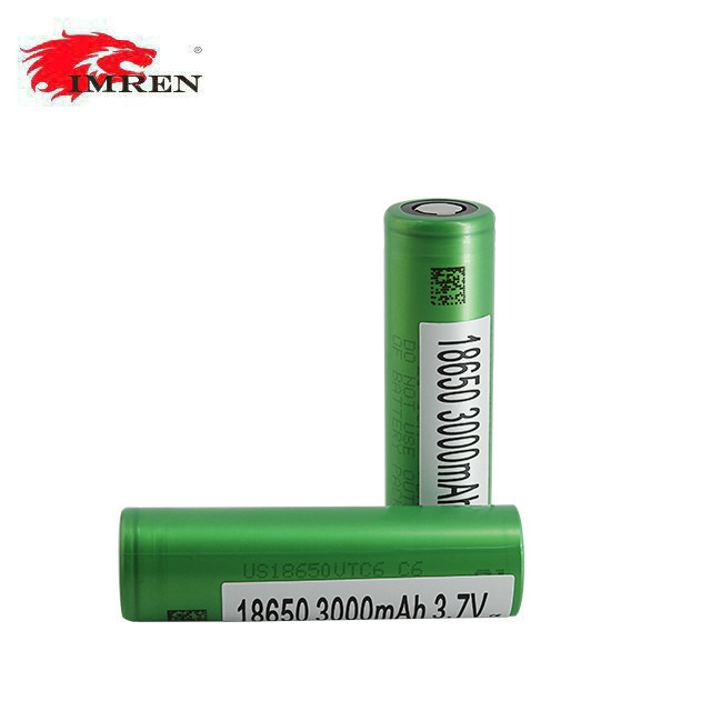 Good quality ! 3.7V 3000mAh US18650 VTC6  for sony rechargeable battery cell VTC6 18650 Li-ion battery