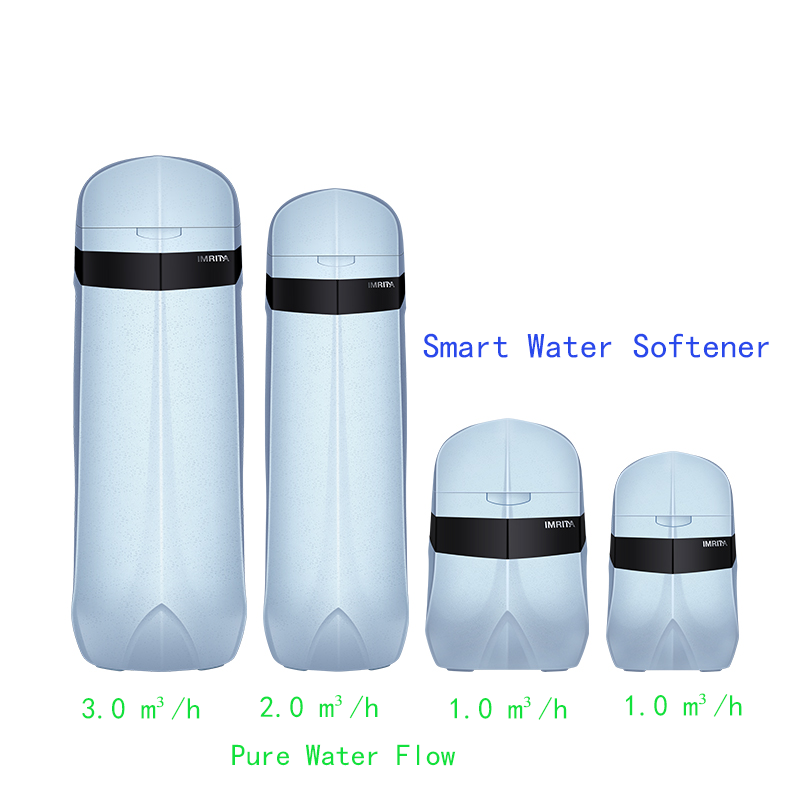 IMRITA Smart 1T/H Central Water Softener With Automatic Water Soften Control Valve And Ion Exchange Resin For Home