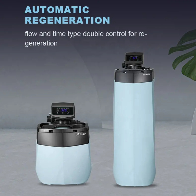 IMRITA Smart 1T/H Central Water Softener With Automatic Water Soften Control Valve And Ion Exchange Resin For Home