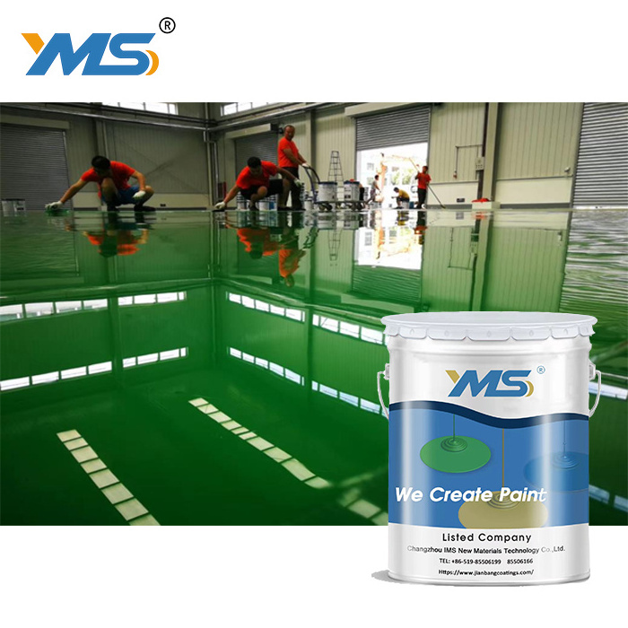 YMS BJ302 Epoxy Floor Coating Garage Paint Epoxy Resin Liquid Spray Customized Road Construction Epoxy Paint Curing Agent Glossy