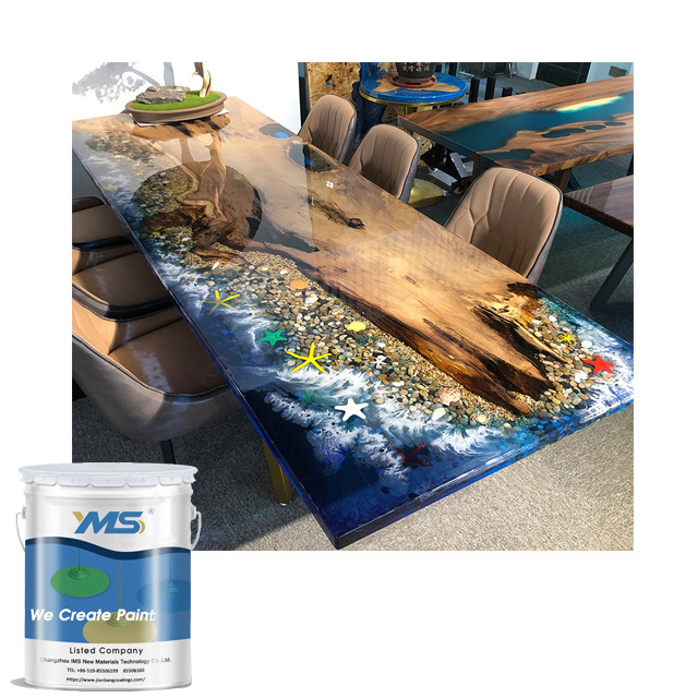 Free sample Epoxy Resin AB Glue for River Table Transparency epoxy resin and hardener table top