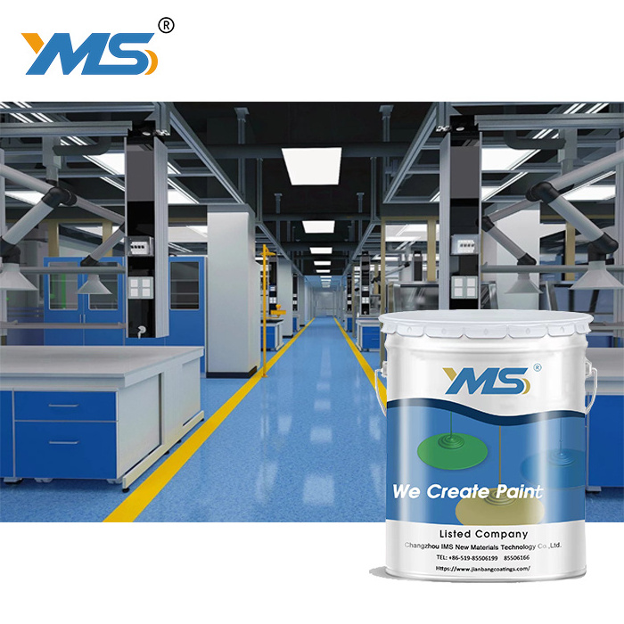 YMS BJ302 Epoxy Floor Coating Garage Paint Epoxy Resin Liquid Spray Customized Road Construction Epoxy Paint Curing Agent Glossy