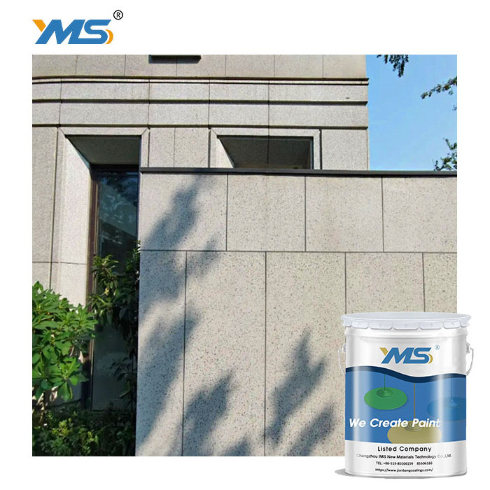 Free sample YMS coatings Natural Stone Paint wall cladding ink painting stone tiles real stone coating