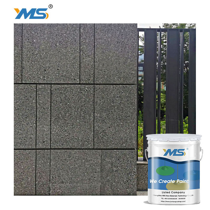 Free sample YMS coatings Natural Stone Paint wall cladding ink painting stone tiles real stone coating