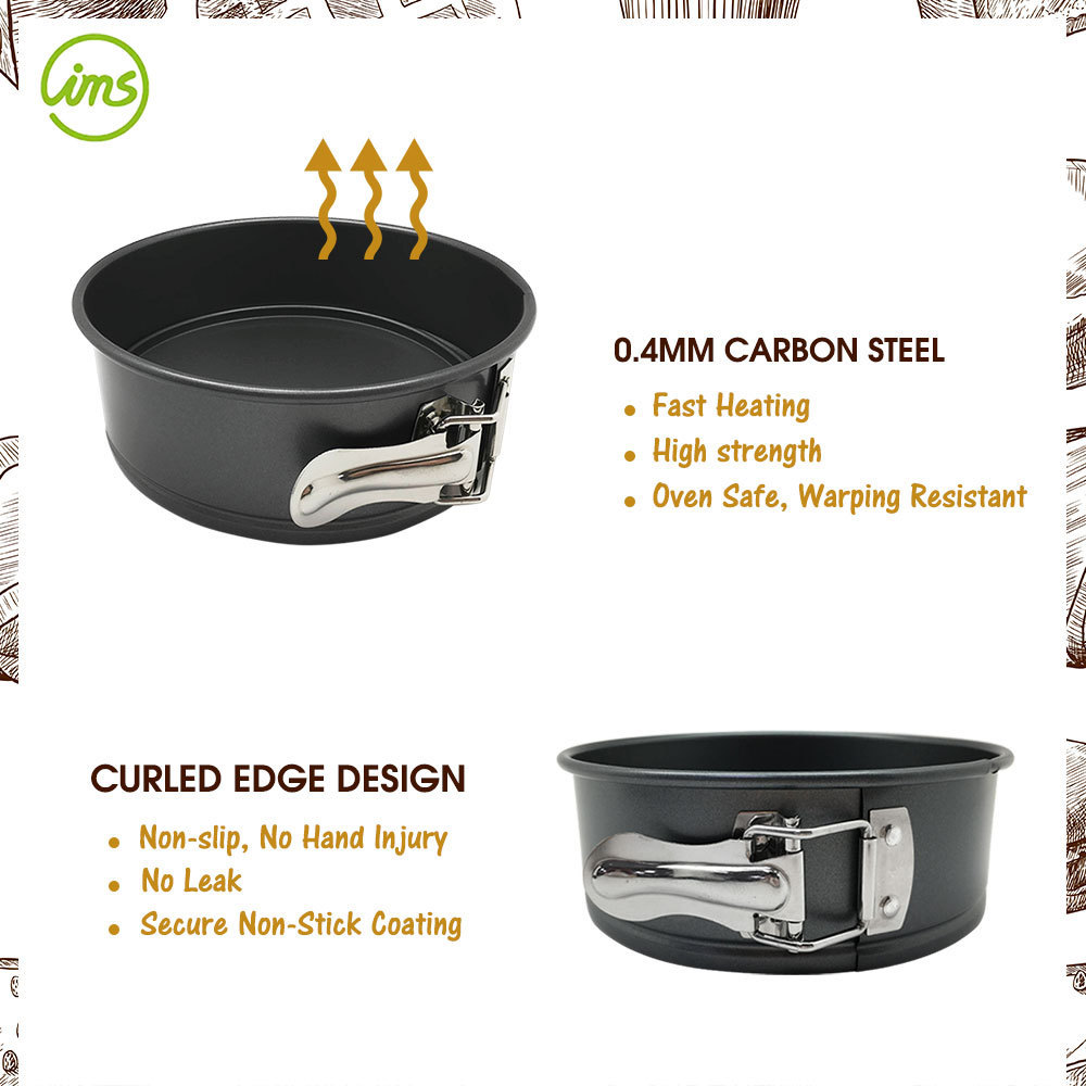 9.5'' Carbon Steel Bakeware Springform Cake Pan