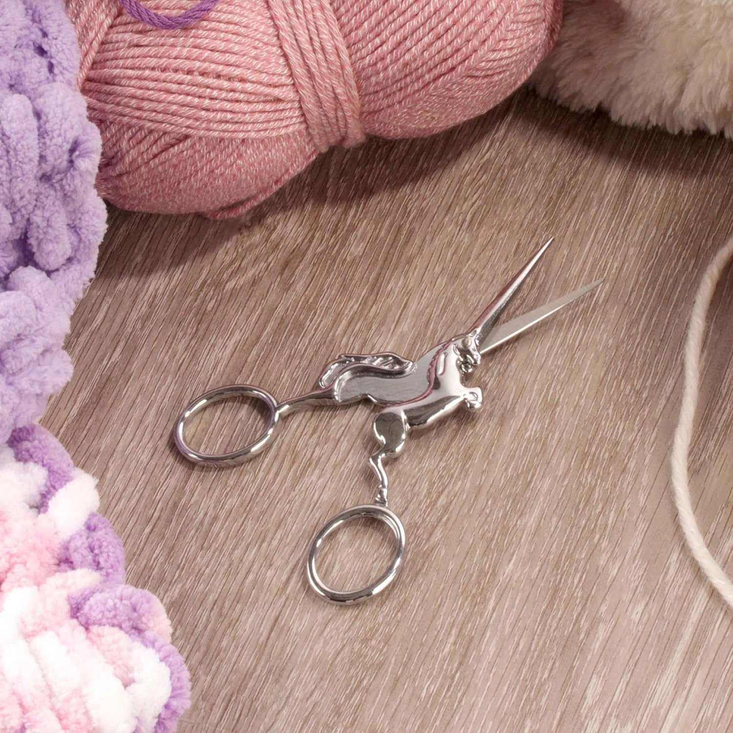 Wholesale Stainless Steel Scissors Silver 1 Pair High Quality Stork Scissors Stork Scissors Embroidery Craft