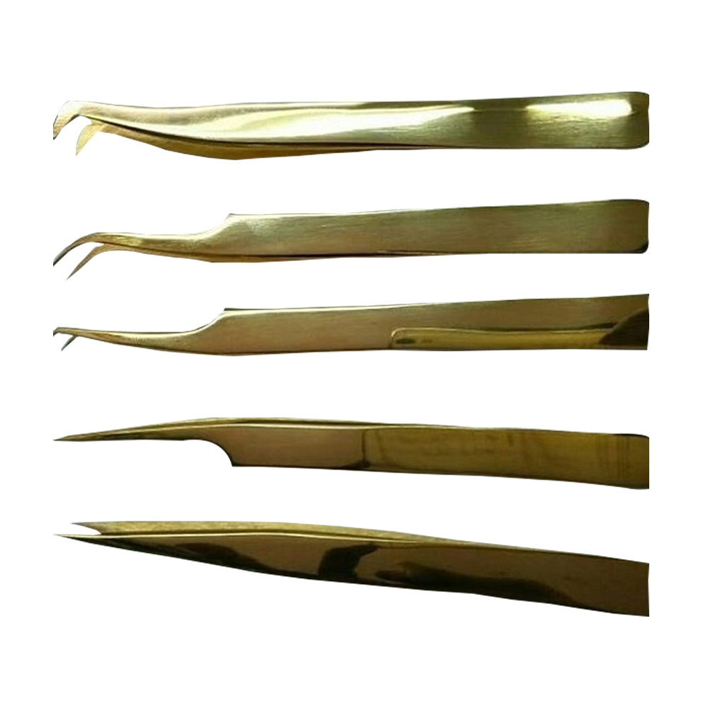 Stainless Steel Heart Print on Tweezer Low Price Lash Eyelashes Tweezers Bulk Stock Supplier