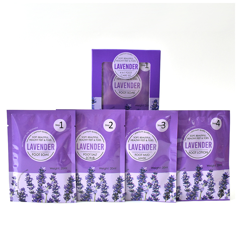 Lavender 4step Foot Care set  With Spot Wholesale Factory Price