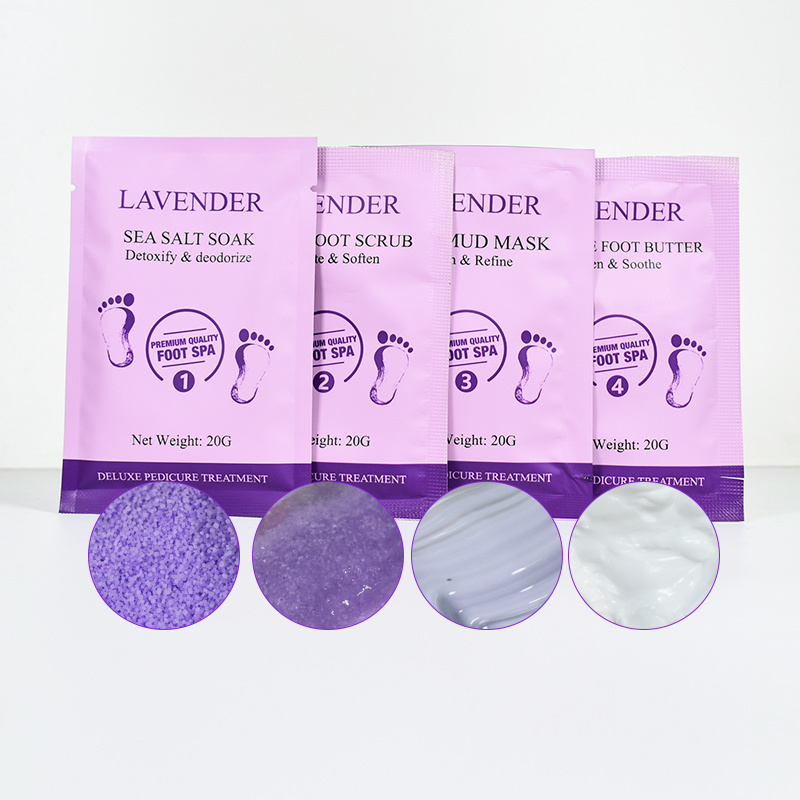 Hot Sell OEM Private Label Relax Natural Salt Lavender Foot Vegan Bath Salt with Flowers