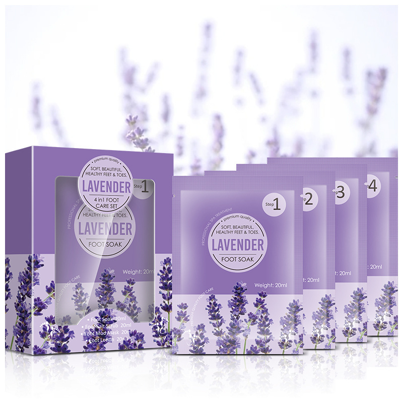 Lavender 4step Foot Care set  With Spot Wholesale Factory Price