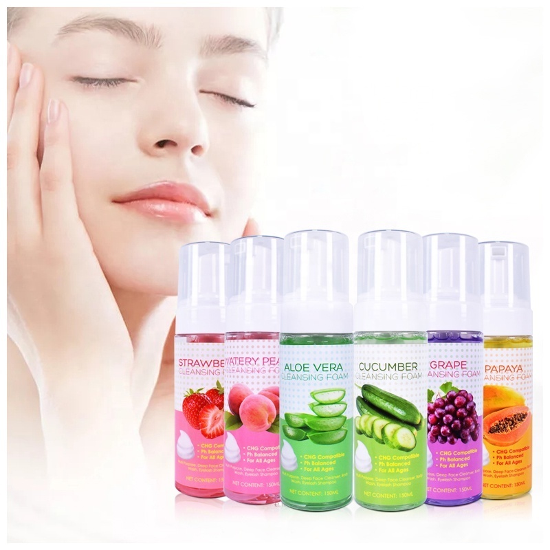 OEM  Orgic Cucumber  Beauty Whiting Firming Moisturize Facial Cleanser  Foaming 150ml Face Wash Foam